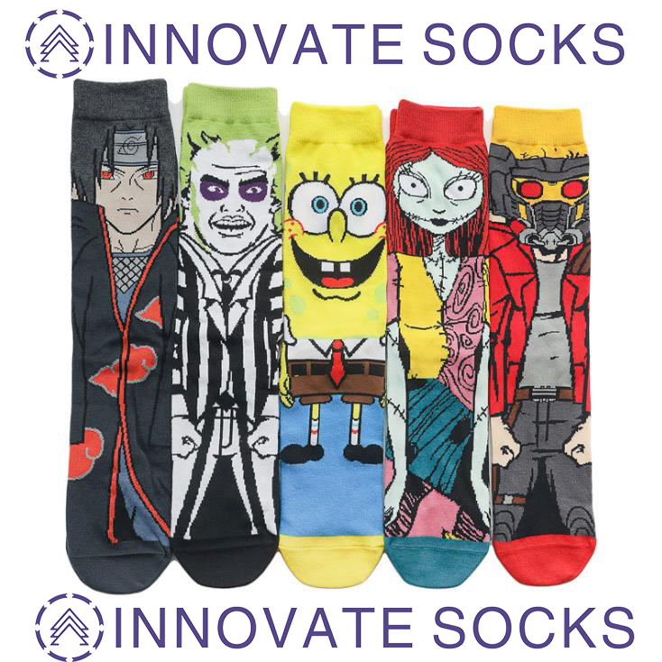 Cartoon Personality Socks animation Trend people Squadron Socks