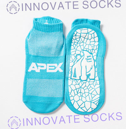APEX ankle anti skid grip trampoline park socks