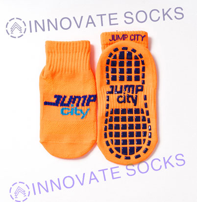 Jump City ankle anti skid grip trampoline park socks