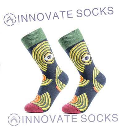 Personalized Unisex Happy Sock Breathable Crew Sock 